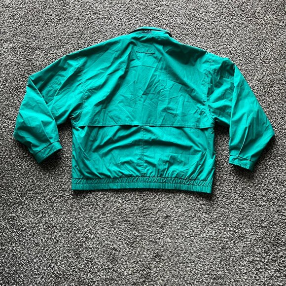 Vintage 80s 90s Mens XL Green/Blue Windbreaker Jacket, Gear For Sports Jacket - Picture 5 of 7
